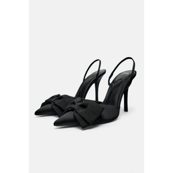 ZARA BOW HEEL SHOES - Picture 1 of 9